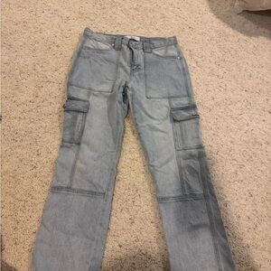 KanCan Straight Leg Cargo Jeans